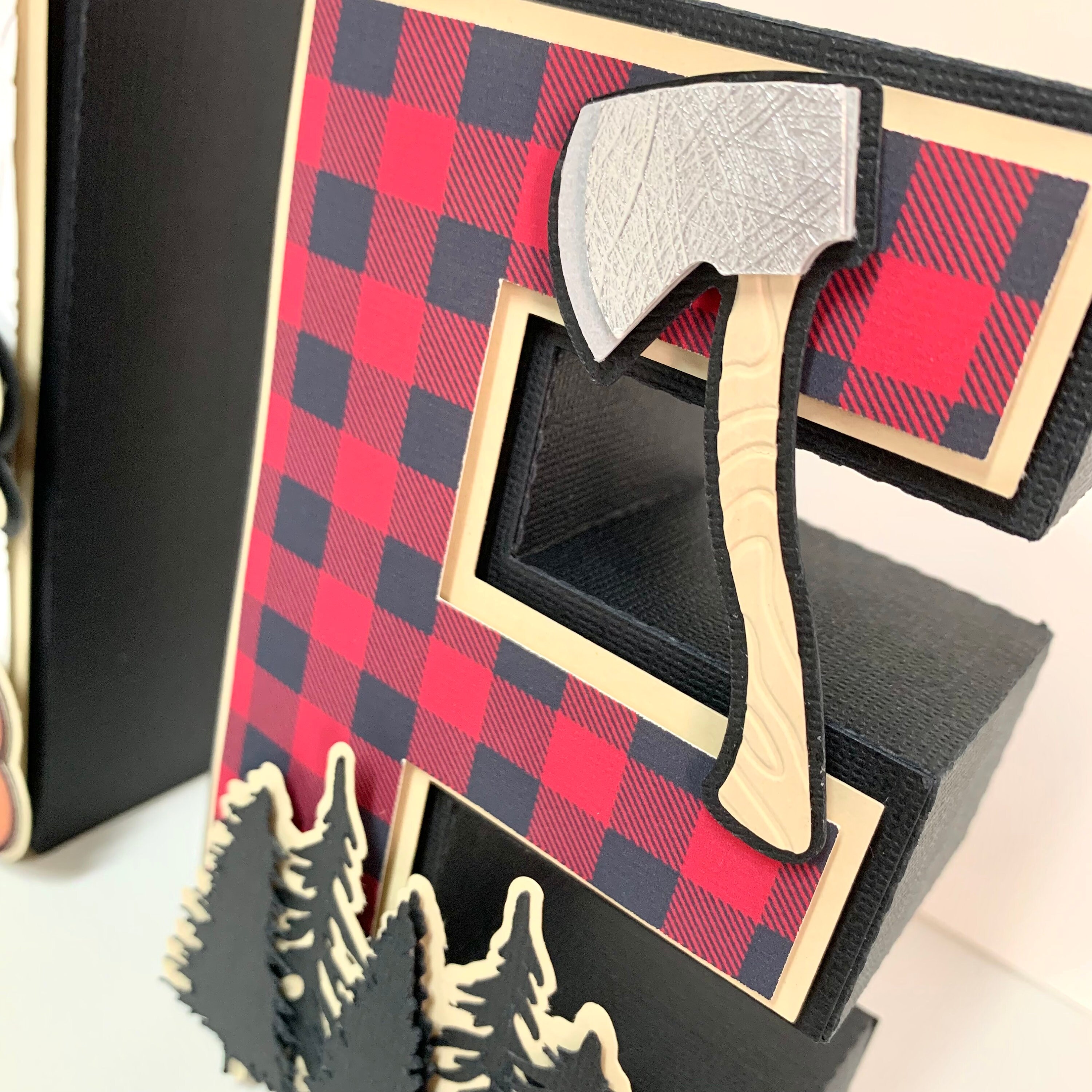 Lumberjack 3D Letter, Party Decorations, Lumber Birthday Party ...