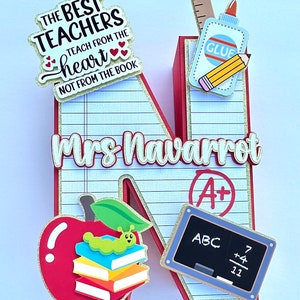Lettres 3D pour enseignants, Cadeaux personnalisés pour enseignants, Cadeaux de remerciements pour enseignants, Lettres 3D personnalisées, Cadeaux pour enseignants, Remerciements pour enseignants