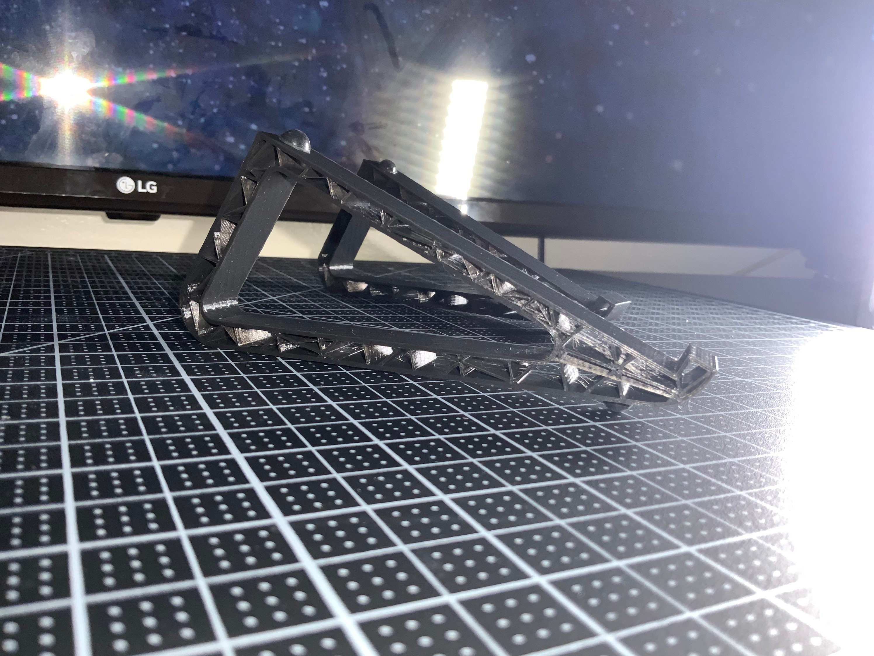 3D Printed Minimalistic Computer Desk Keyboard Stand with See Etsy