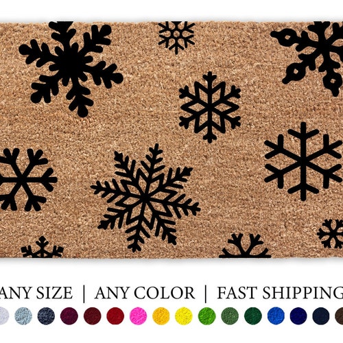 Christmas Trees Doormat Christmas Holiday Rug Outdoor Etsy