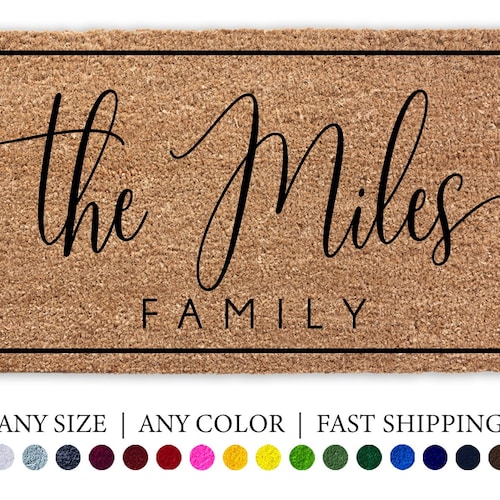 Delivery Driver Doormat Personalized Doormat Custom Etsy