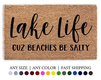Funny Doormat Lakeaholic Doormat Rug Funny Gift Personalized Doormat Porch Decor Housewarming Gift Lakehouse Custom Door Mat
