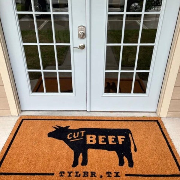 Custom Logo Outdoor Mat Etsy