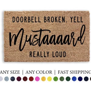 Campanello rotto urlare deve essere davvero forte divertente zerbino personalizzato per esterni tappeto di benvenuto unico regalo decorazione d&#39;ingresso