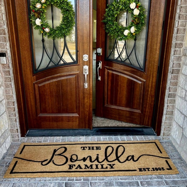 Double Door Doormat Etsy