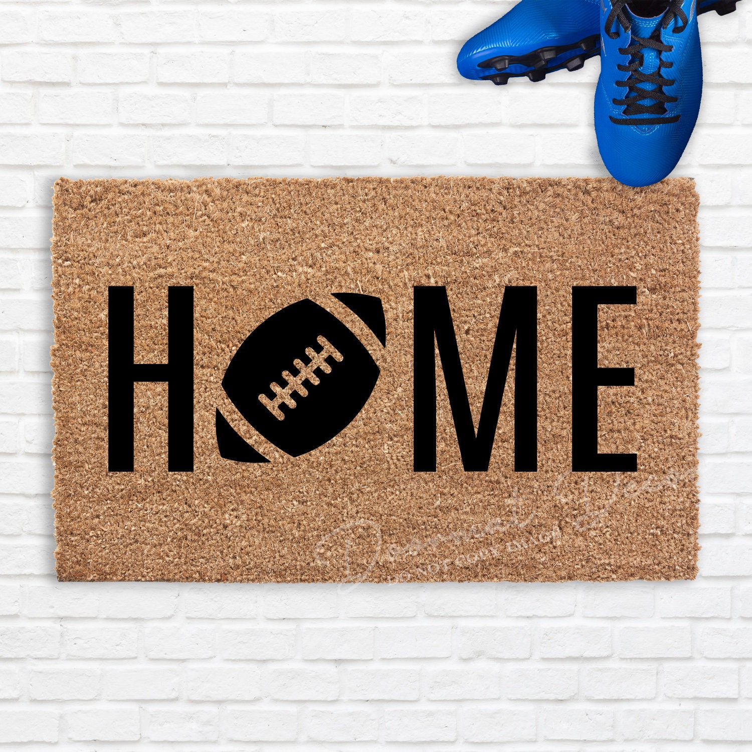 Home Football Doormat NFL Sports Team Gift Outdoor Etsy