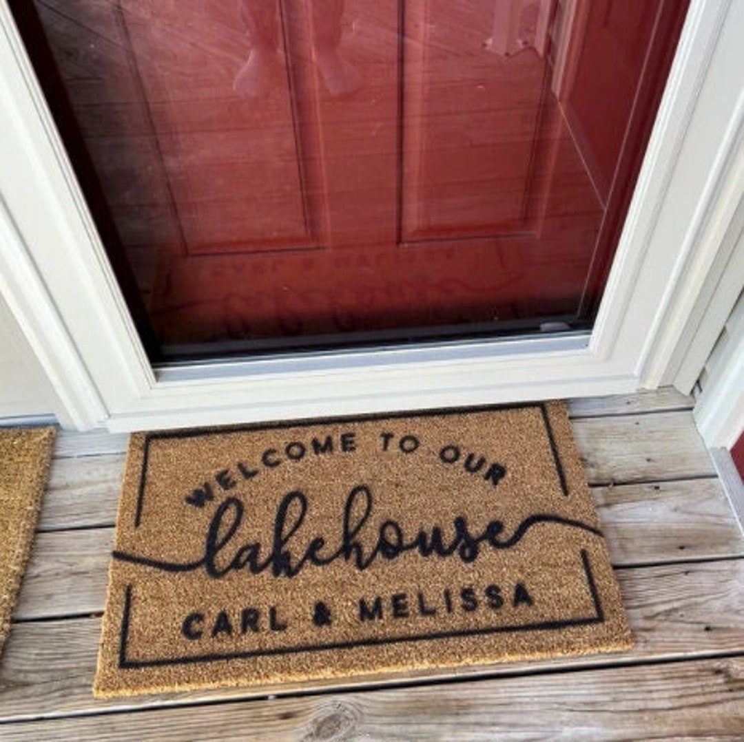 to the Lake Personalized Doormat, Lake Decor, Outdoor