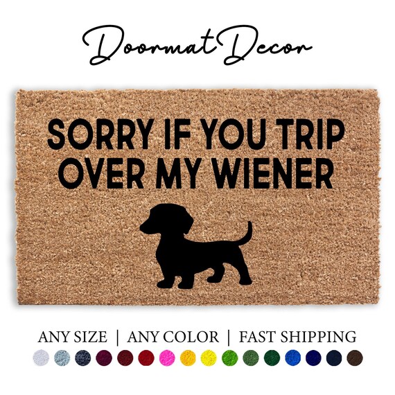 weiner dog doormat