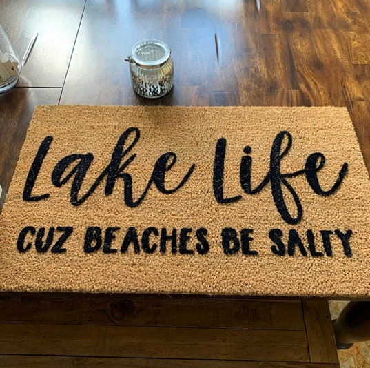 Funny Beach Theme Outdoor Welcome Mat