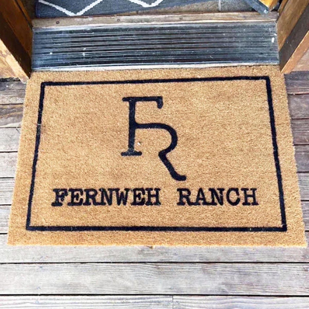 Custom Cattle Brand Doormat Personalized Outdoor Welcome Mat Gift Ranch Farm Style - Etsy