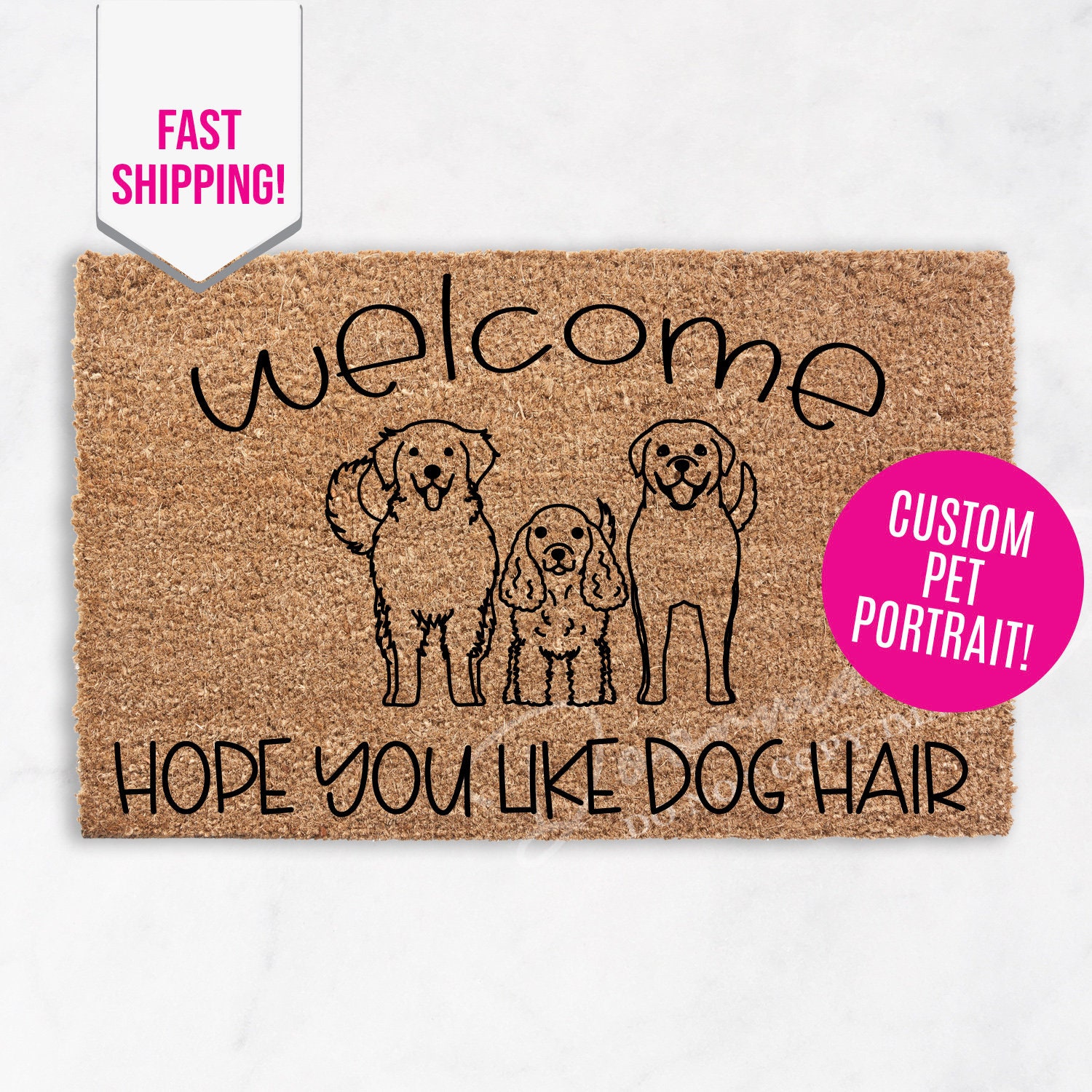 Hope You Like Dogs & Cats - Personalized Doormat
