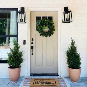 Custom Address Doormat Personalized Outdoor Welcome Mat with Street Numbers Perfect Moving Gift