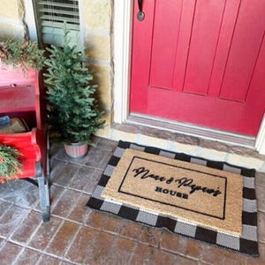 Personalized Grandparents House Doormat Custom Grandma Grandpa Gift Rug Perfect for Mimi  Papa Ideal from Grandkids