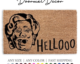 Mrs Doubtfire Doormat  Funny Outdoor Welcome Mat  Custom Personalized Gift