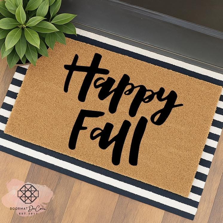 Garden Mile Zerbino In Fibra Di Coco Naturale 'Autumn Leaves' – Antiscivolo Con Retro In Gomma, 45x75 Cm