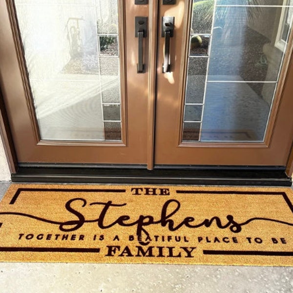Personalized Door Mat Etsy