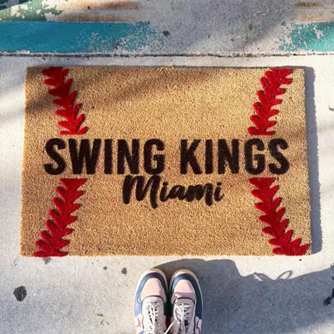 Softball Entry Rug Personalized Baseball Softball Doormat, Sports Team Gift, Outdoor ...