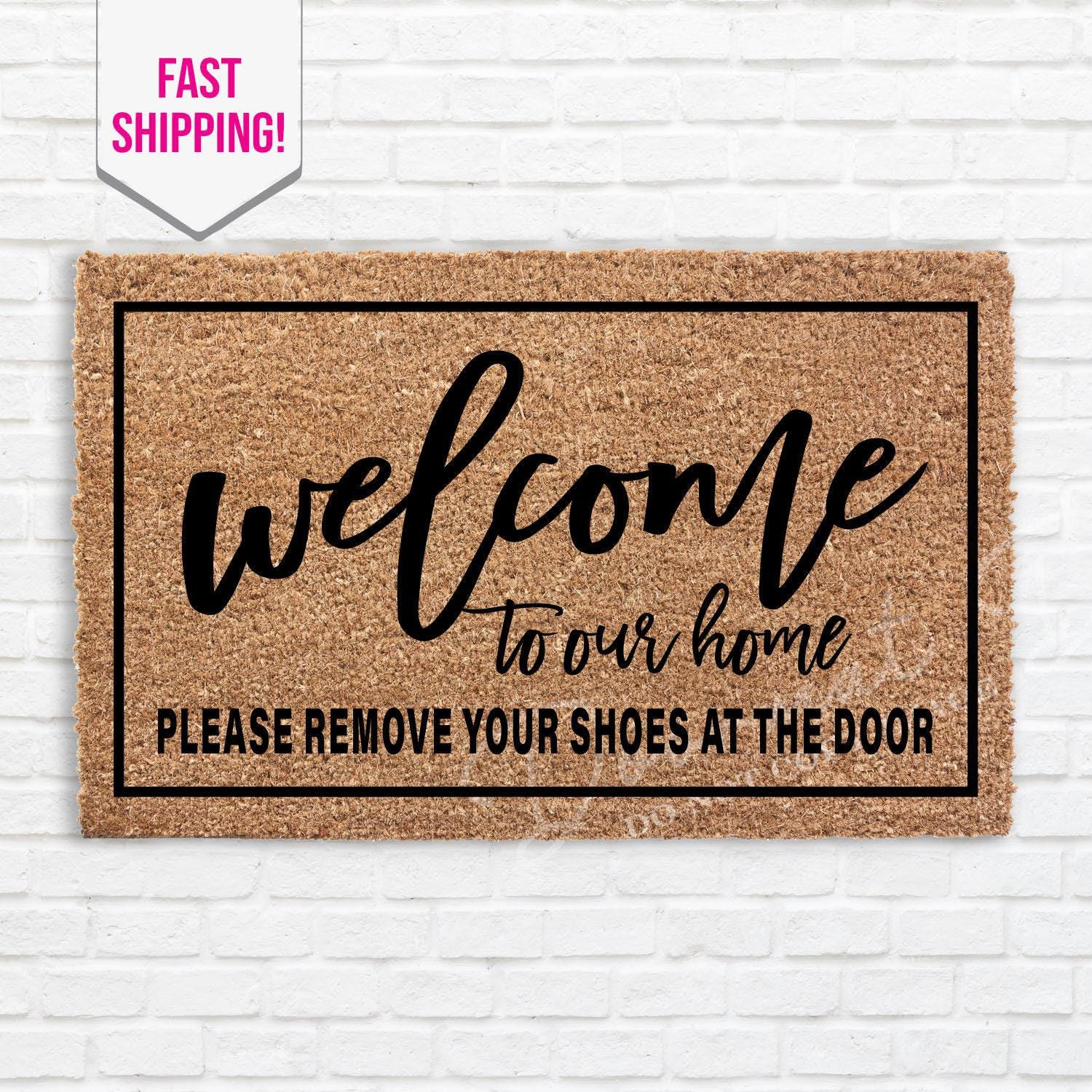 TIANTURNM Zerbino Ingresso casa Si Prega di Rimuovere Le Scarpe Zerbino Scarpe Zerbino Togliere Le Scarpe Zerbino Anteriore all'aperto Decorazioni mobili 24x36