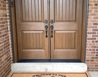 Welcome Doormat  Lake Home Decor  Custom Outdoor Rug