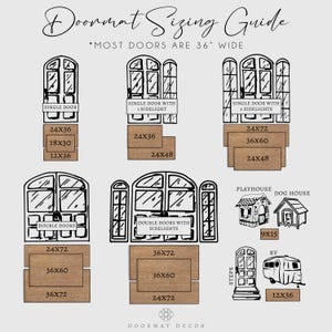 a drawing of different types of windows and doors