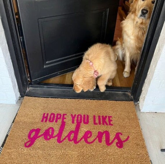 Hope You Like Golden Glitter, Golden Retriever Gifts, Dog Gifts, Pet  Doormat, Funny Door Mats, Dog Doormat, Dog Owner Gifts