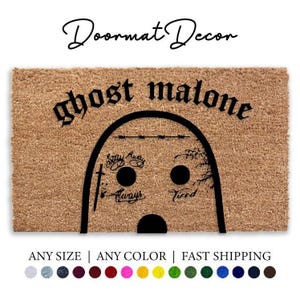 Funny Ghost Doormat for Halloween  Fall Witch-Themed Outdoor Welcome Mat