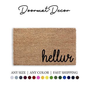 Lustige Hellur Fußmatte Beflockter Kokosnuss Teppich Einzigartiges Outdoor Willkommen Matte Geschenk