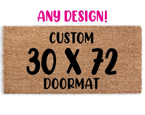 Welcome Scribble Doormat Double Door Mat Welcome Long Doormat Custom Coir  Doormat Eco Friendly Doormat New House Gift 120x40cm 