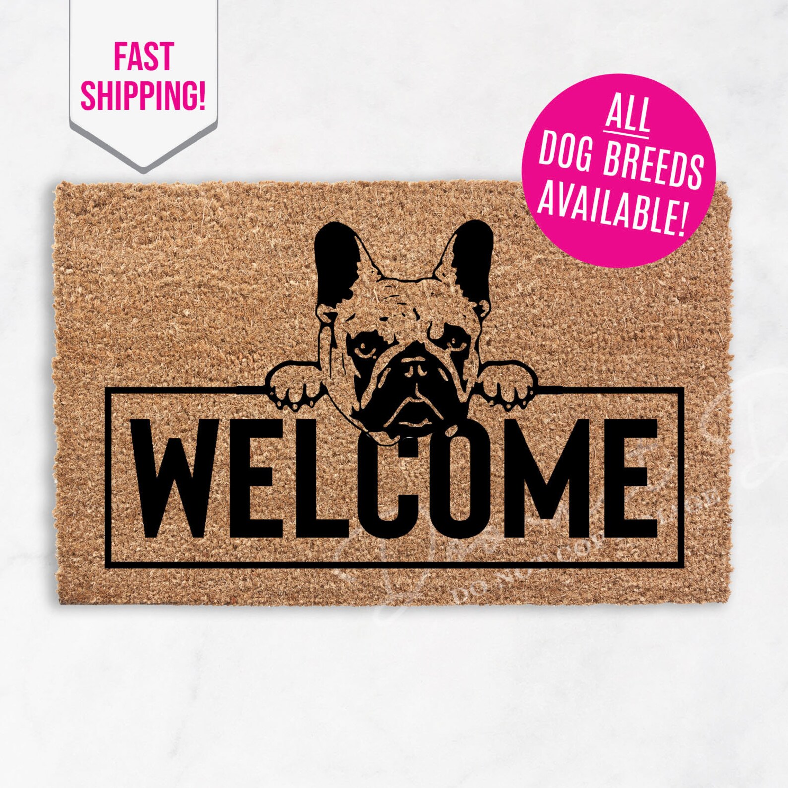Pug Doormat Pug Door Mat Pet Lover Gift Dog Puppy Etsy