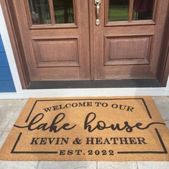 Welcome Beaches Doormat  Door mat, Monogram door mat, Cheap home decor