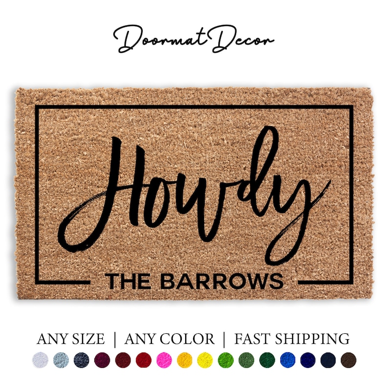 Howdy Texas A&M University Doormat Personalized College - Etsy