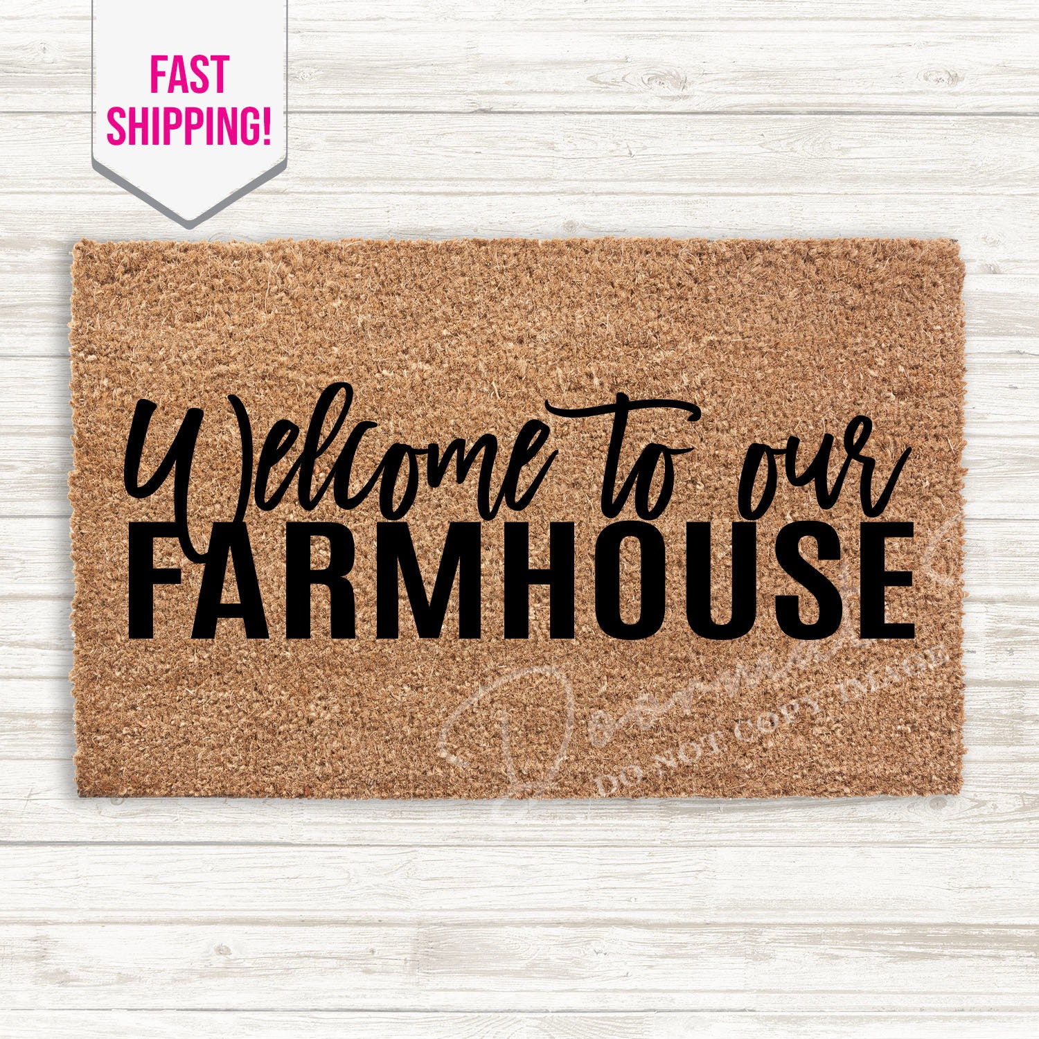 Welcome Farmhouse Door Mat