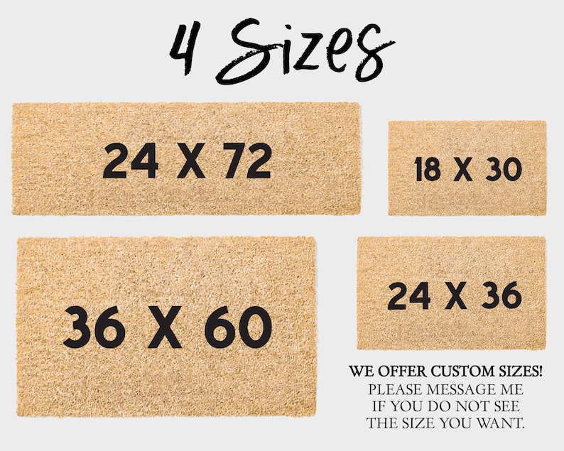 Custom Doormat, Personalized Door Mat, Any Size Any Design Front Door