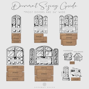 a drawing of different types of windows and doors