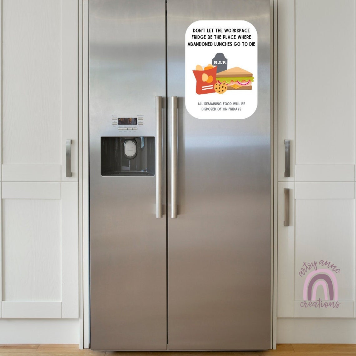 Fridge Sign / Workplace Fridge Sign / Work Fridge Clean Dispose / Lunch