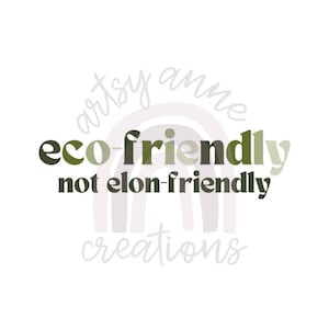 Puede incluir: Un fondo blanco con un diseño de arcoíris y el texto "artsy anne eco-friendly not elon-friendly creations".