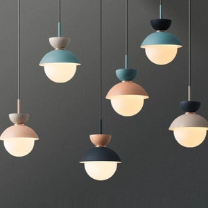 Pendant Lighting Macaron Lamp | Chandelier Hanging Colorful Ceiling Light | Macaron Light Fixture