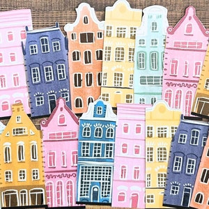 Éphémères fantaisistes de journal indésirable, kit de scrapbooking, objets découpés en forme de maison, scrapbooking, autocollants, fabrication de cartes, collage