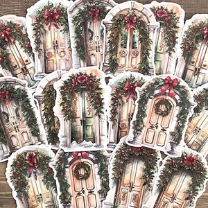 Autocollants de Noël, carnet de bordel de Noël, kit de journal, kit de scrapbooking, autocollants de scrapbooking, fabrication de cartes, collage