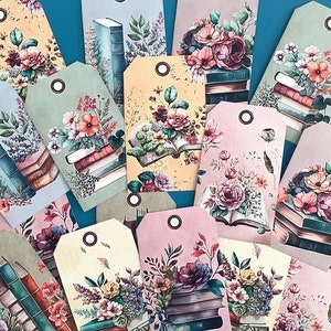 Livre éphémère de journal indésirable sur le thème, amateurs de livres, étiquettes de journal, kit de scrapbooking, kit de journal indésirable, fabrication de cartes, collage