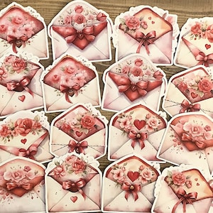 Stickers Saint-Valentin indésirable, autocollants Saint-Valentin, autocollants de scrapbooking, fabrication de cartes, collage
