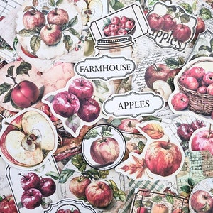 Junk Journal Ephemera, kit de scrapbooking, kit de journal indésirable, journal d'automne, fournitures de journal, fabrication de cartes, collage