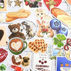 Lot d'autocollants pour journaux indésirables, fournitures pour journaux, autocollants pour journaux, autocollants pour scrapbooking, fabrication de cartes, collage