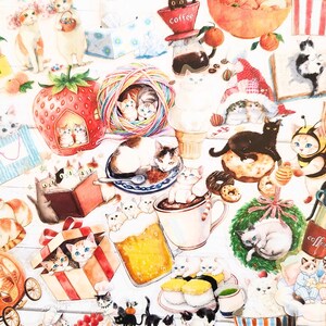Funny Cat Stickers, Scrapbook Ephemera, Junk Journal Supplies, Cardmaking, Collage