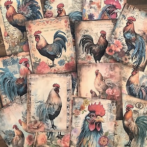 Junk Journal Ephemera, cartes journal, kit de scrapbooking, kit journal indésirable, animaux de la ferme, fabrication de cartes, collage