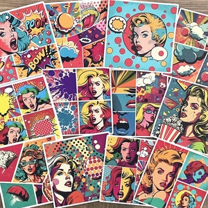 Stickers rétro, autocollants pour journaux indésirables, autocollants vintage, journal rétro, kit de scrapbooking, fabrication de cartes, collage