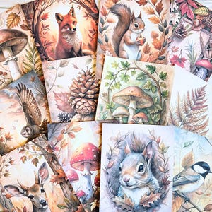 Papier journal indésirable, éphémères de scrapbooking, cartes journal, papier de scrapbooking, kit de scrapbooking, kit de journal, éphémères d'automne, fabrication de cartes, collage