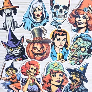 Autocollants pour journal indésirable, autocollants de scrapbooking Halloween, autocollants de journal, kit de journal, kit de scrapbooking, journal éphémère, fabrication de cartes, collage