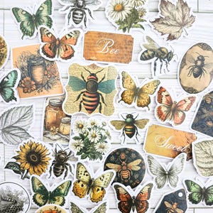 Stickers For Junk Journal, stickers de scrapbooking, fournitures de journal, éphémères de scrapbooking, kit de journal, fabrication de cartes, collage