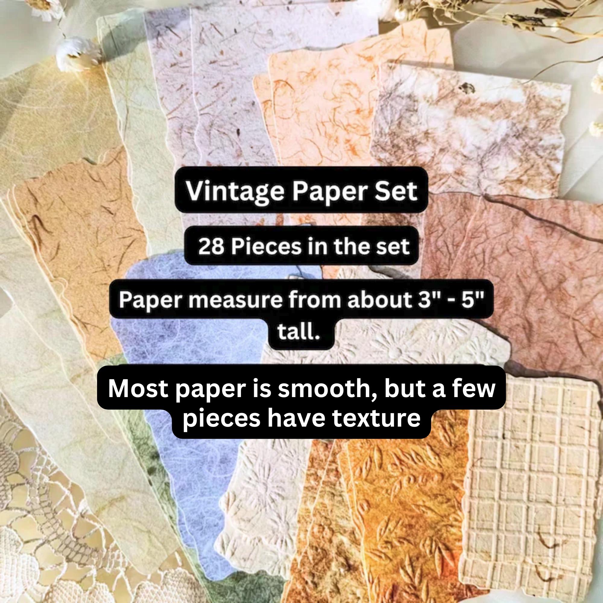 Vintage Junk Journal Paper Assortment, Scrapbook Ephemera Kit, Collage ...